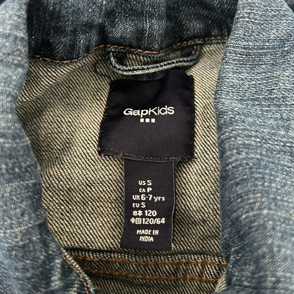 GAP Kids Girls Denim Jean Jacket Medium Wash Size S 6-7 Years